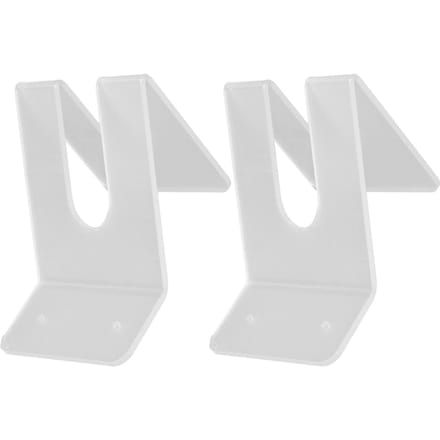 2 Pièces Support de Rangement pour Pagaie de Kayak Mural Économise de l'Espace Facile à Installer Stable Support Mural pour Pagaie de Bateau pour Stade white