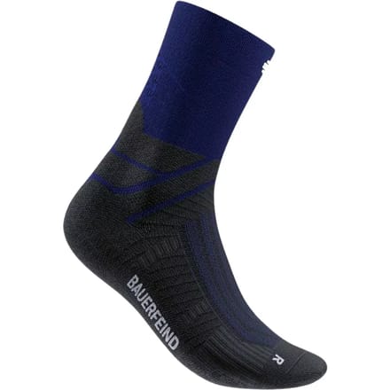 Bauerfeind Run Performance Mid Cut  Hardloopsokken Heren-donkerblauw
