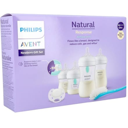 Philips Avent Natural Response Fles - Startersset voor pasgeboren baby's - Plastic - Anti-Koliek Speen - SCD657/11