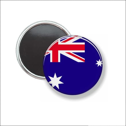 Button Met Magneet 58 MM - Vlag AustraliÃ« - NIET VOOR KLEDING