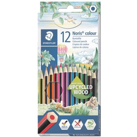 Staedtler Kleurpotlood Buntstift Noris colour 100% PEFC Zeshoek 185 C12 12-kleurig 12 stuk(s)
