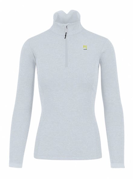 Karpos Pizzocco Fleece Met Halve Rits Wit,Grijs M Vrouw