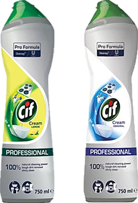 Cif Professional Schuurmiddel Cream Lemon - 750ml + Cream Original 750ml