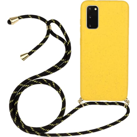 Mocaa Samsung Galaxy S20 Telefoonhoesje met Koord Geel