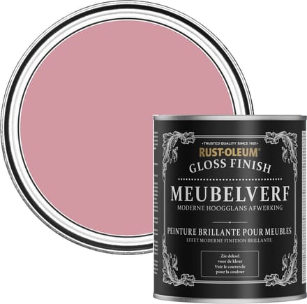 Rust-Oleum Roze Meubelverf Hoogglans - Oudroze 750ml