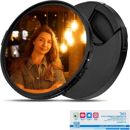 3-in-1 ND, CPL en Black Diffusion Mist Effect Filter 49mm - Variabele ND2-32, Polaroid Mist Soft Filter voor Creatieve Fotografie