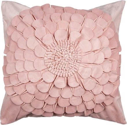 Clayre & Eef Kussenhoes 45x45 cm Roze Polyester Bloem