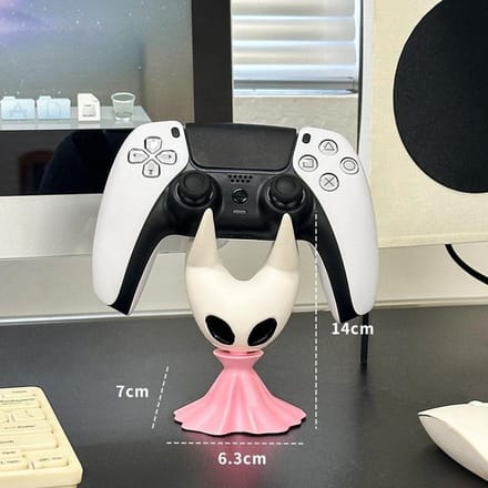 Hornet Hollow Knight Game Controller Stand Compatibel PS5PS4 Switch Xbox Algemene basis mobiele telefoonhouder Bureau Decoratie Gamer Cadeau white