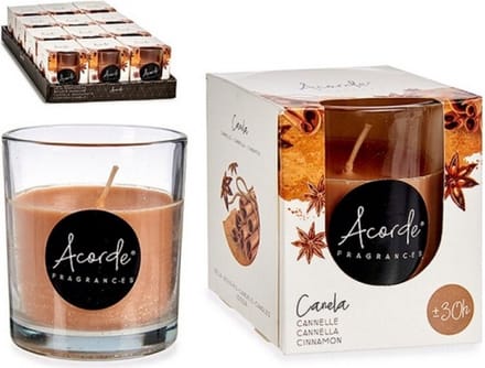 Acorde - Geurkaars Kaneel- Geurkaars geschenk 30 branduren