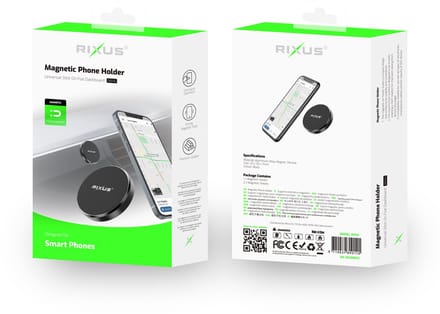 Rixus RXH4 Magnetic Phone Holder Mini Black