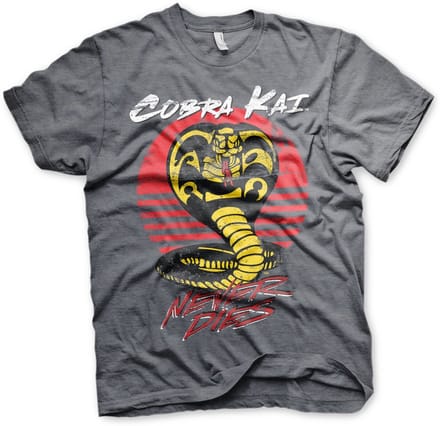 Cobra Kai Never Dies T-shirt Dark-Heather
