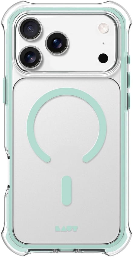 LAUT Aero Protect iPhone 17 Pro Max Hoesje – Aqua Mint – Transparant – MagSafe Compatibel