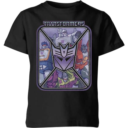 Transformers Decepticons Kids' T-Shirt - Black - 146/152 (11-12 jaar)