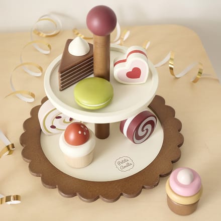 Petite Amélie ETAGÈRE MET GEBAK - NOYER