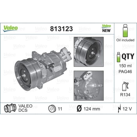Compressor airconditioning VALEO 813123