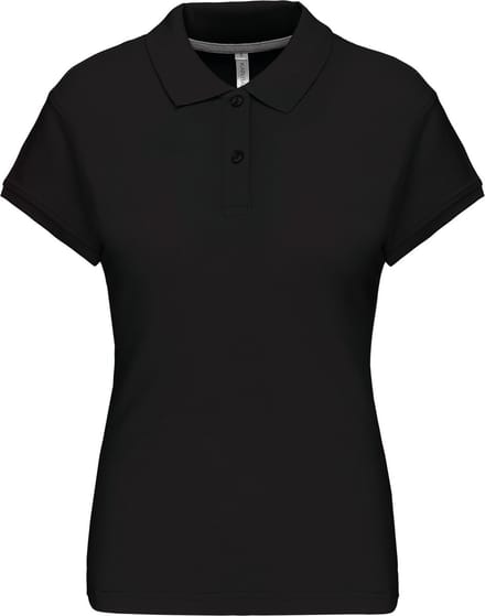 Kariban Damespolo korte mouwen K242 - Black - M