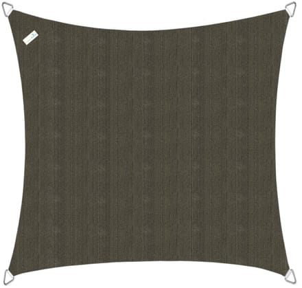 Buitenkado Schaduwdoek vierkant 2x2m - Taupe zwart
