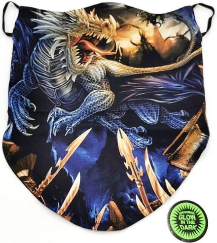 Design Biker sjaals - Biker-sjaal Blauwe Draak