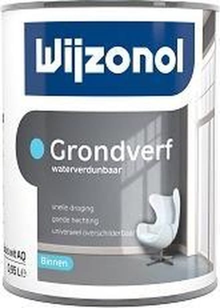 Grondverf op waterbasis - 1 liter