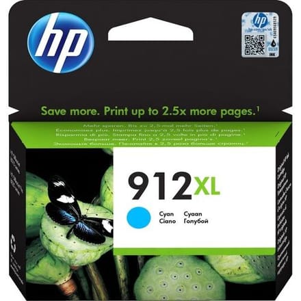 HP Inktcartridge 912XL (3YL81AE) Cyaan Hoge capaciteit