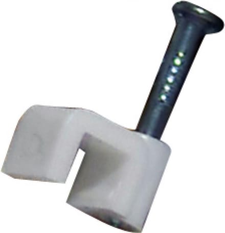 Elektrofix kabelclip 6 mm plat wit 25 st