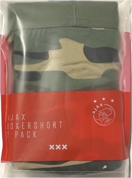 Ajax - Boxershort - Kinderen - 2 Pack - Maat 116-122 - Legerprint