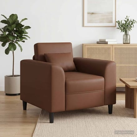 vidaXL - Fauteuil - Bruin - Kunstleer