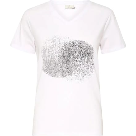 Dames-T-shirt met V-hals KAFFE Vera