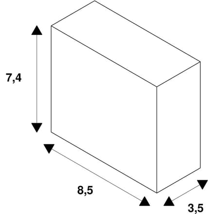 SLV-adapter, 1-fase railsysteem, wit, kunststof