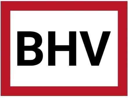 BHV bord | gecoat dibond materiaal | 40 x 30 cm