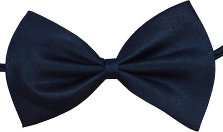 Fako Fashion - Kinder Vlinderstrik - Vlinderdas - Kinderstrik - Strik - Basic - 10cm - Navy Blauw