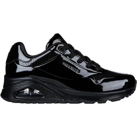 Skechers Uno - Shiny One Dames Sneakers - Zwart