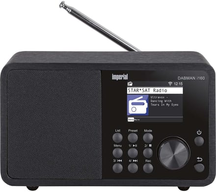 Imperial DABMAN i160 - Internetradio - DAB+ - Bluetooth - Zwart