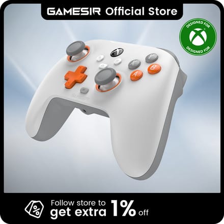 GameSir T7: bedrade Xbox-gamingcontroller met Hall-effect-joystick en extra knoppen voor de Xbox Series X, S en One-console.