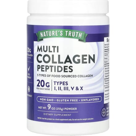 Nature's Truth Multi Collagen Peptide Poeder, Neutraal, 255 gram (255 gr)