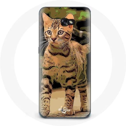 Coque pour Samsung Galaxy A8 2016 Bengal Race de chats dessin Animé
