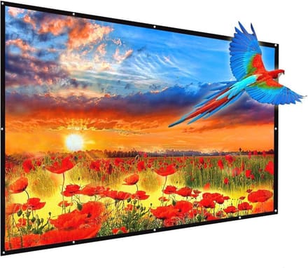 120 inch Draagbaar Projectorscherm voor Buiten en Binnen - 16:9 HD Filmscherm