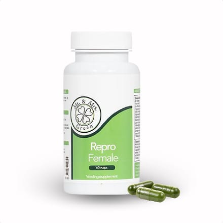 Mr and Mrs Green Repro Female - Vitex Agnus Castus - Groene Thee - Selenium - Vitamine E - Foliumzuur Supplement - 60 Capsules