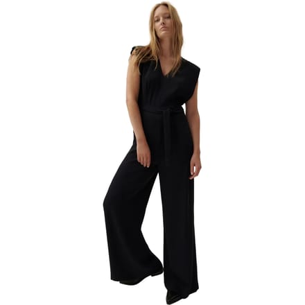 comma - female - Jumpsuit met wijde pijpen