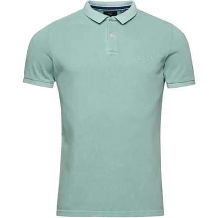 Superdry Vint Destroy Korte Mouw Poloshirt Blauw S Man