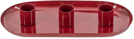 Kaarsenstandaard ovaal maroon