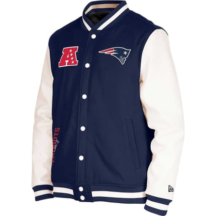 New Era New England Patriots Varsity Jas Blauw
