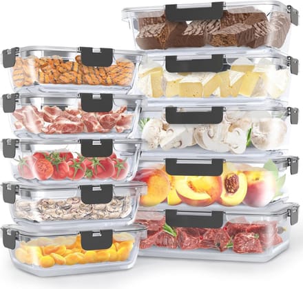 DailySupplies® Meal Prep Bakjes Glas - Vershoudbakjes - Mason Jar