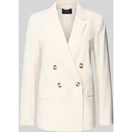 Blazer van viscosemix met klepzakken en reverskraag