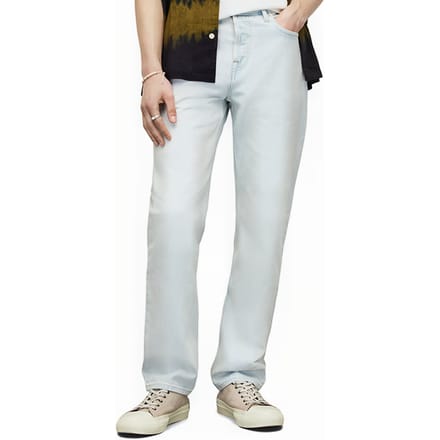 AllSaints Curtis Bleached Indigo Taglia: W38 | Jeans straight fit Outlet | Uomo | Blu