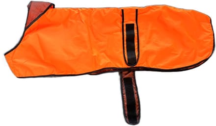 Cavlicious® coolmax hondenjas - honden regenjas - windhond jachthond - oranje - M