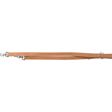 Trixie Rustic fatleather adjustable leash Heartbeat M-L: 2.00 m/20 mm Bruin