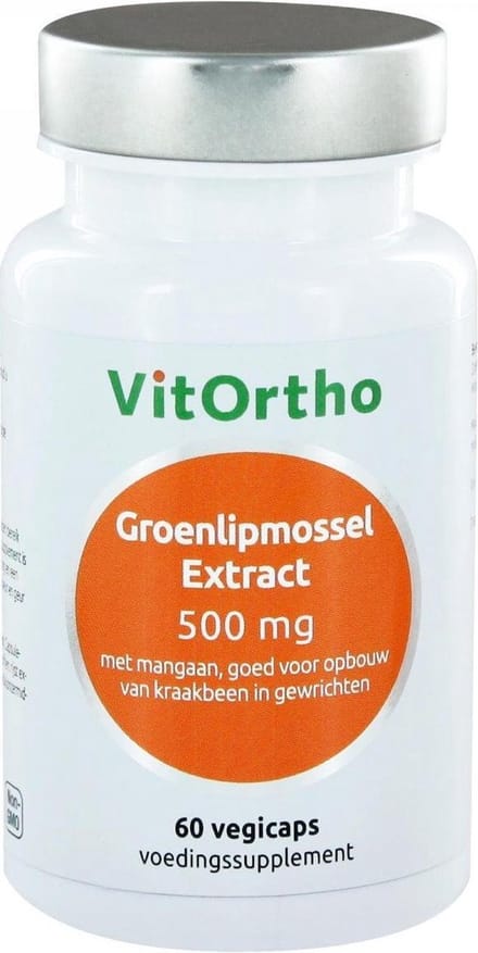 VitOrtho - Groenlipmossel Extract 500 mg (60 vegicaps)
