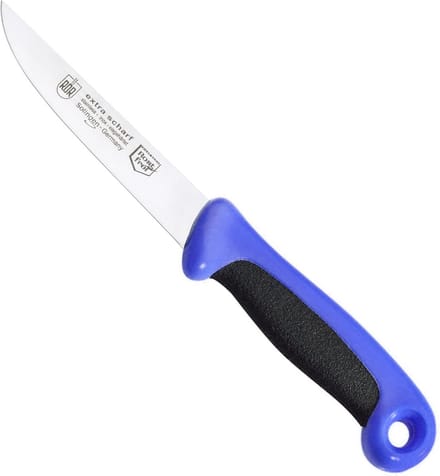 RÖR Solingen Universeelmes – Extra Grip – RVS – Lemmet 13 cm – Zwart met Blauw
