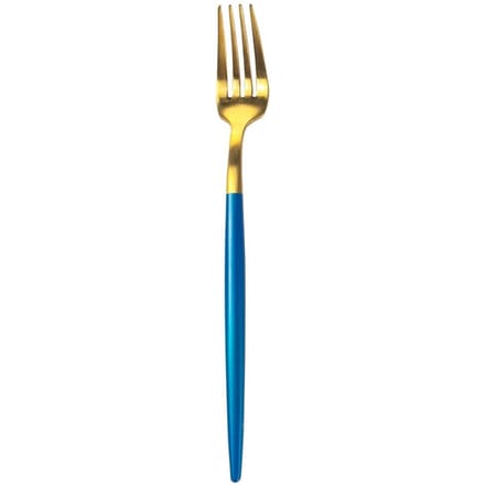 Bama – Dessertvork Kyoto Gold Blue– 12 Stuks